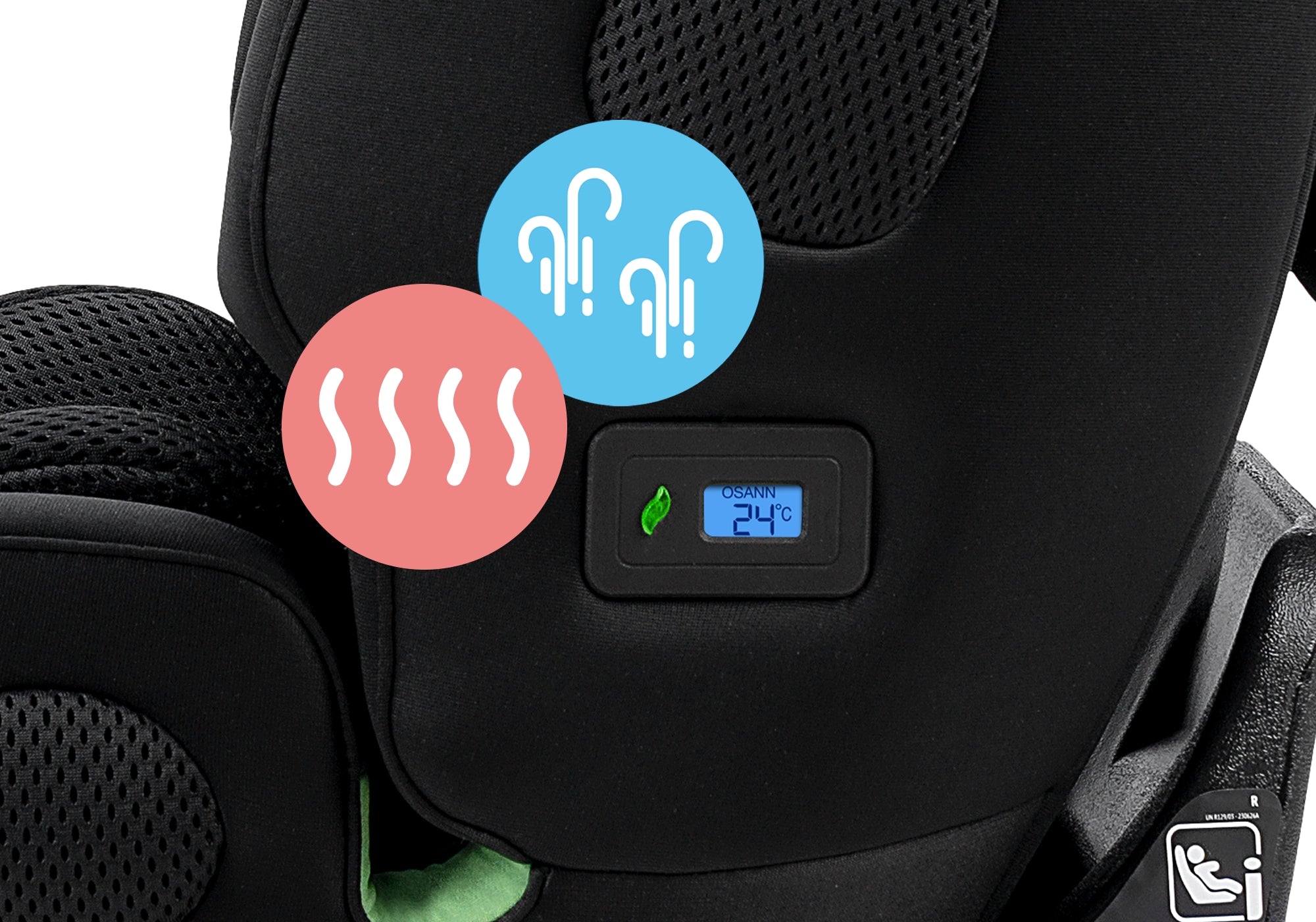 Osann One360 klimax Kindersitz Klimaanzeige 
