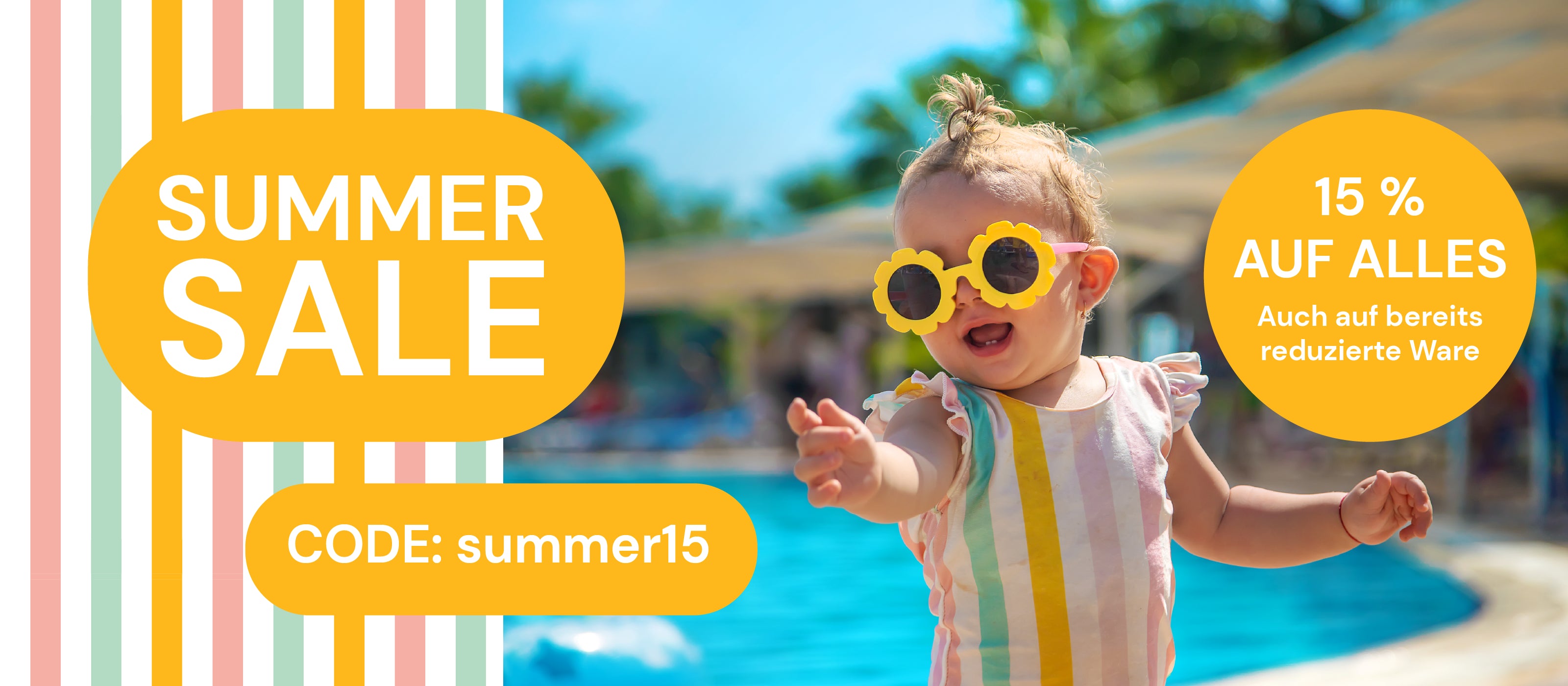 summer sale 15 % Rabatt auf Alles; Code summer15