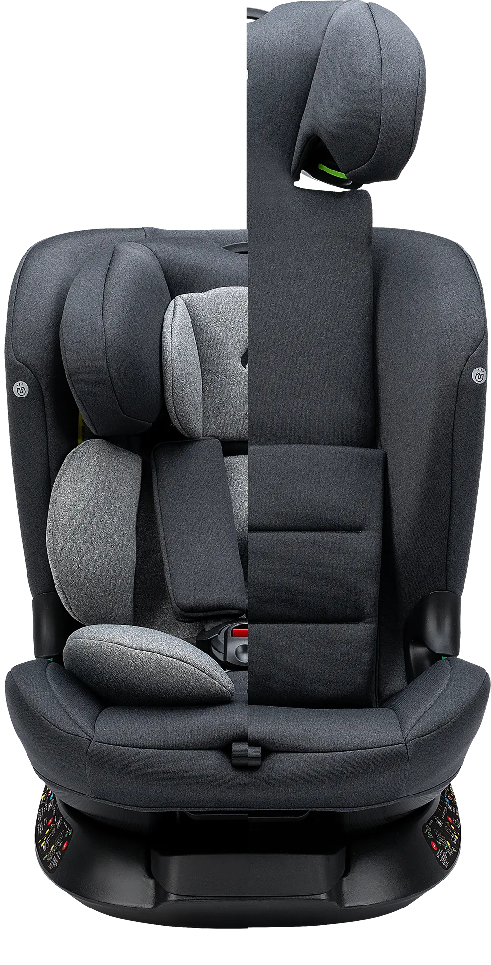 Floyd360 in Dark Grey Melange mit verstellbarer Kopfstütze